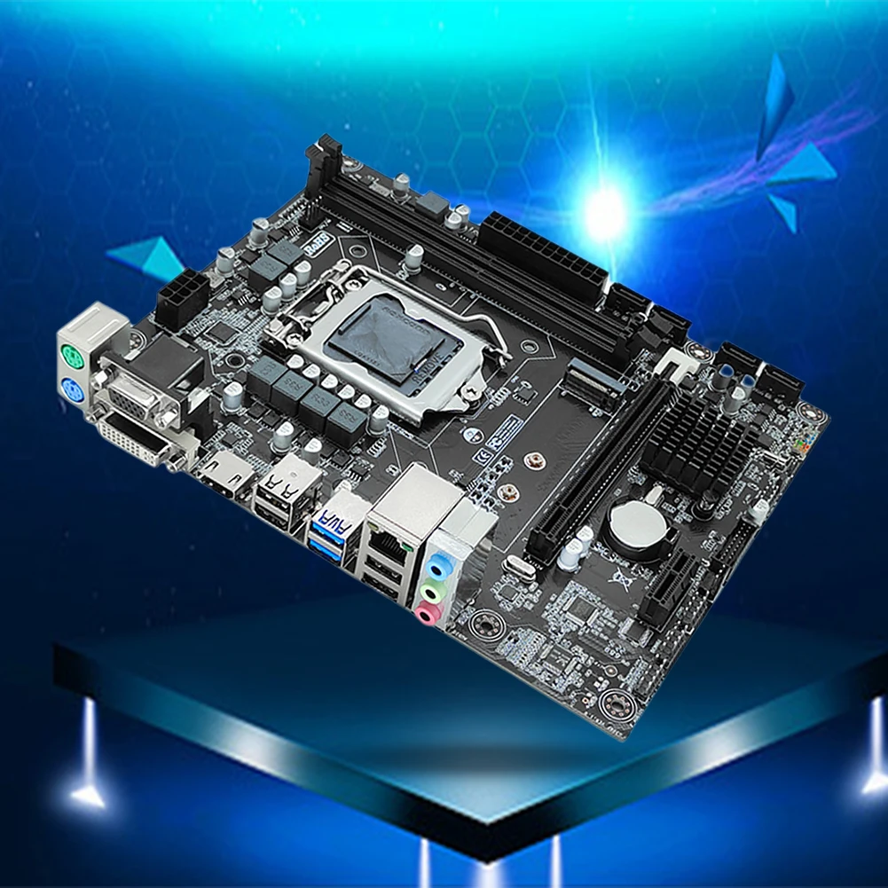 LGA1151 PC Mainboard H310 Desktops Motherboard 32GB VGA/HDMI-compatible/DVI Ports Micro-ATX DDR4 Motherboard 100M Network