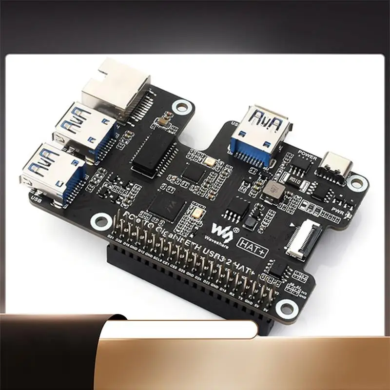 

Карты расширения Waveshare без драйверов Pcie к Gigabit Ethernet и карты расширения USB3.2Gen1 на базе разработки PI5 Design-X64A