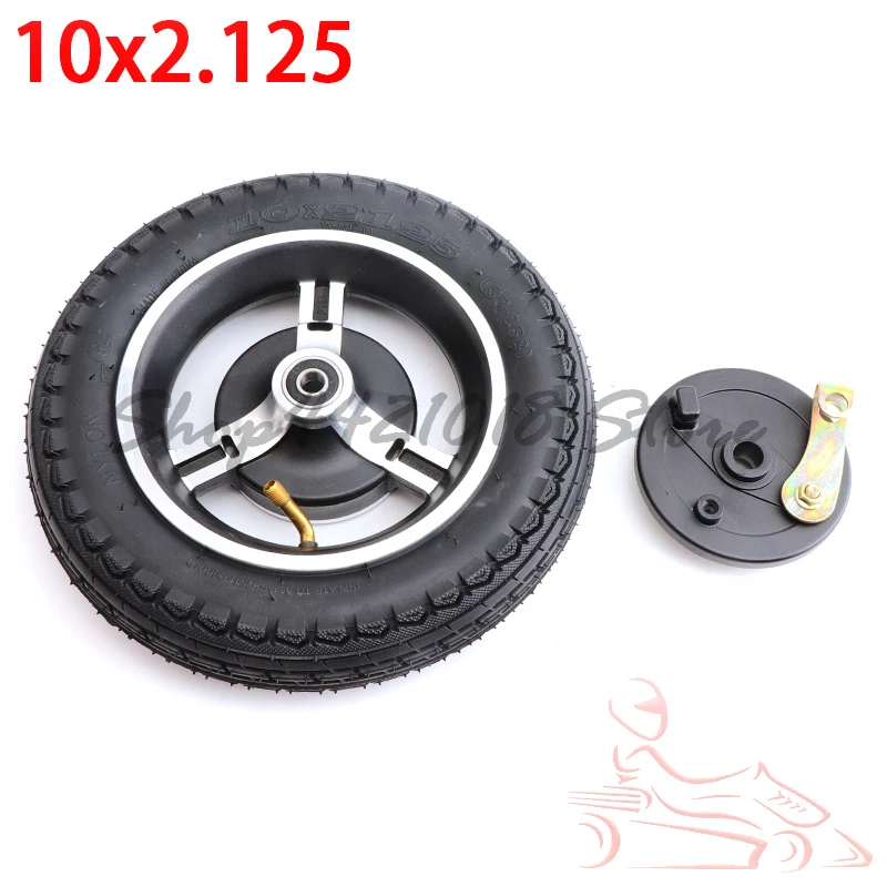 

10 Inch 10x2.125 Drum Brake Wheel For Electric Kickscooter Pneumatic Wheel With Drum Brake For Electric High-way Scooter