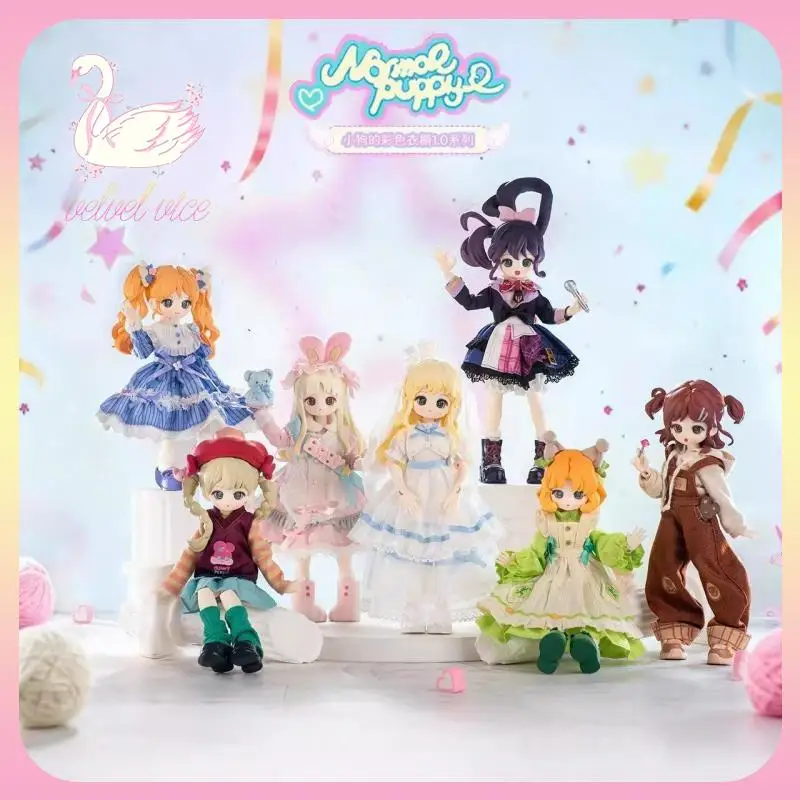 

Original SIMONTOYS Normal Puppy Puppy'S Colorful Wardrobe Series12 Points Bjd Blind Box Figures Ornament Cute Doll Gift Gifts