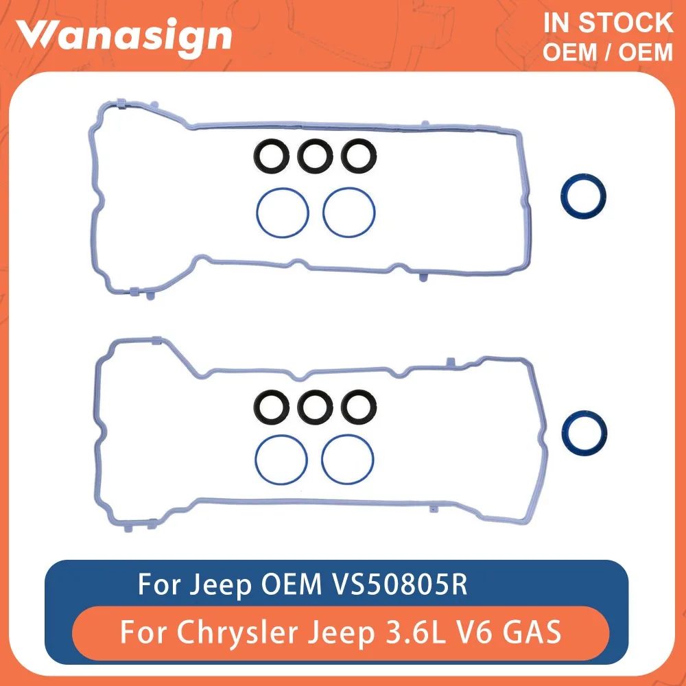 

Engine Valve Cover Gasket Kit Fit 3.6 L For Chrysler Dodge Durango Jeep Ram Volkswagen ERB EHD 3.6L V6 GAS 2011-2016 VS50805R