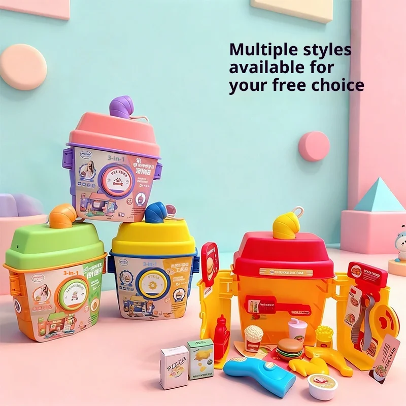 Zastawa stołowa dla dzieci, kubki do soków, zestawy deserowe do grillowania, narzędzia do makijażu, zabawa w dom, zabawki edukacyjne DIY