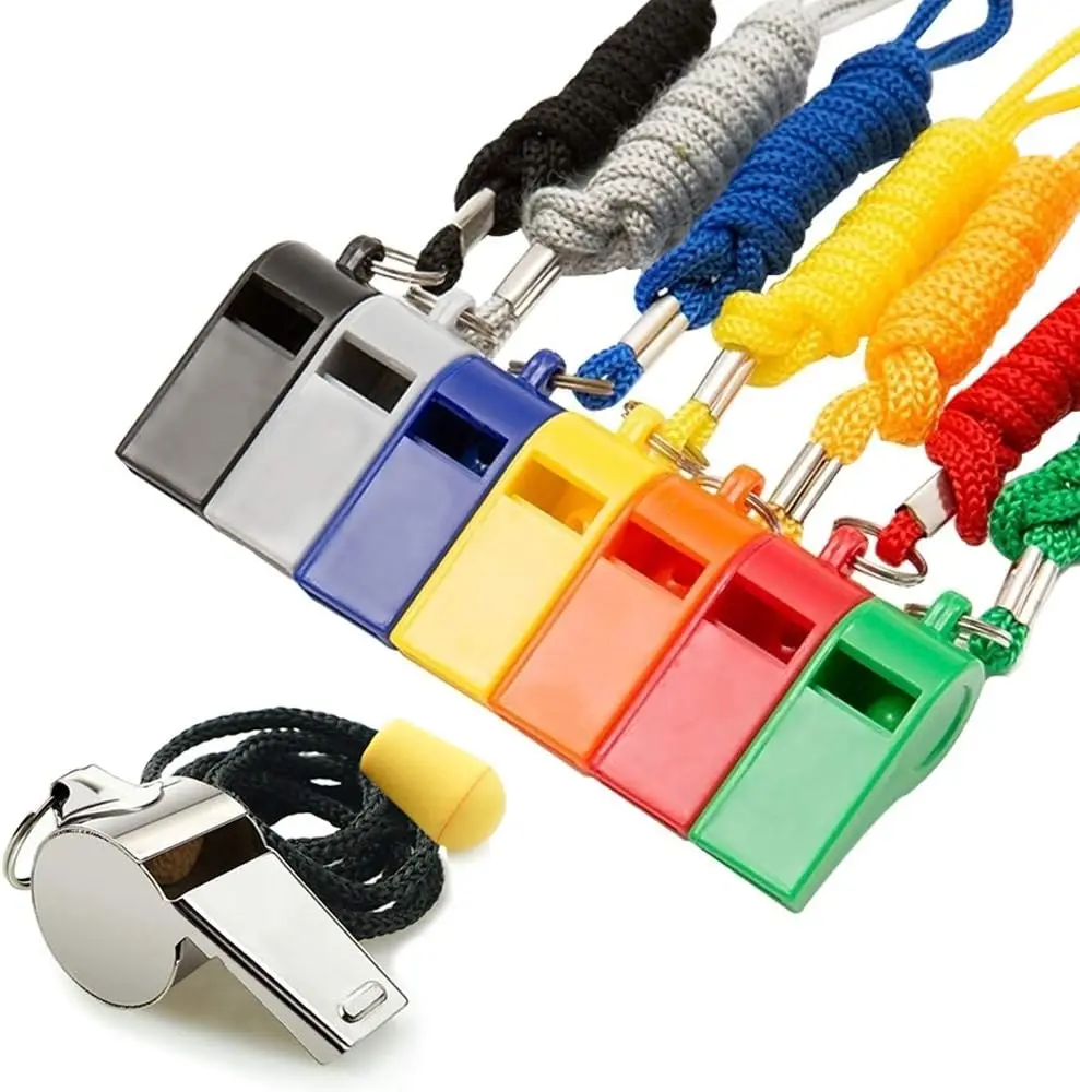 

8PCS Sports Whistles with Lanyard, Loud Crisp Sound for Referees and Coaches