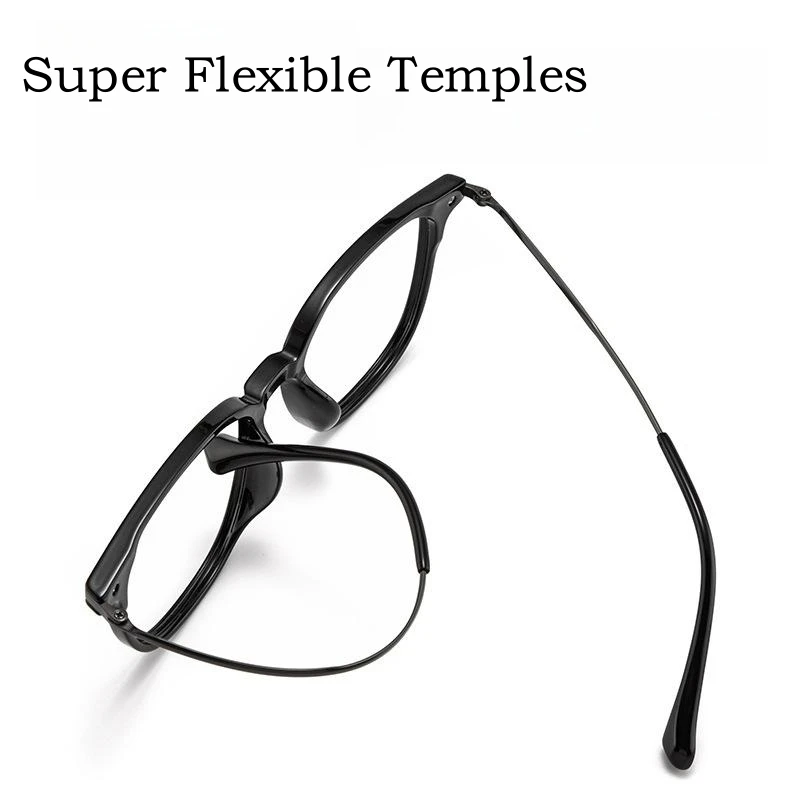 YIMARUILI Ultra-light Fashion Flexible TR90 Eyewear Pure Titanium Retro Round Optical Prescription Glasses Frame Men and Women