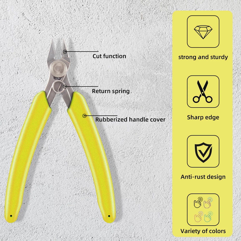 Pliers Multi Functional Tools Electrical Wire Cable Cutters Cutting Side Snips Flush Stainless Steel Nipper Hand Tools YTH-037