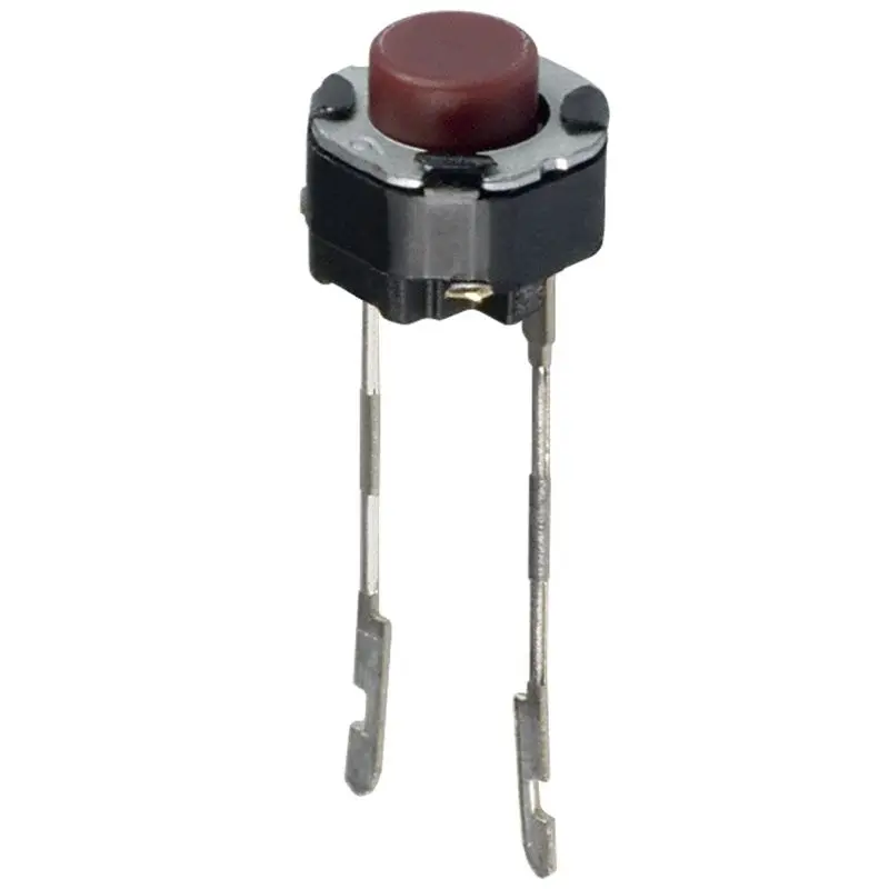 

1000PCS, 6*6*5MM, 6X6X5MM, TACTILE SWITCH, SPST, 0.02A, 15V, RED, EVQ11A05R EVQ-11A05R