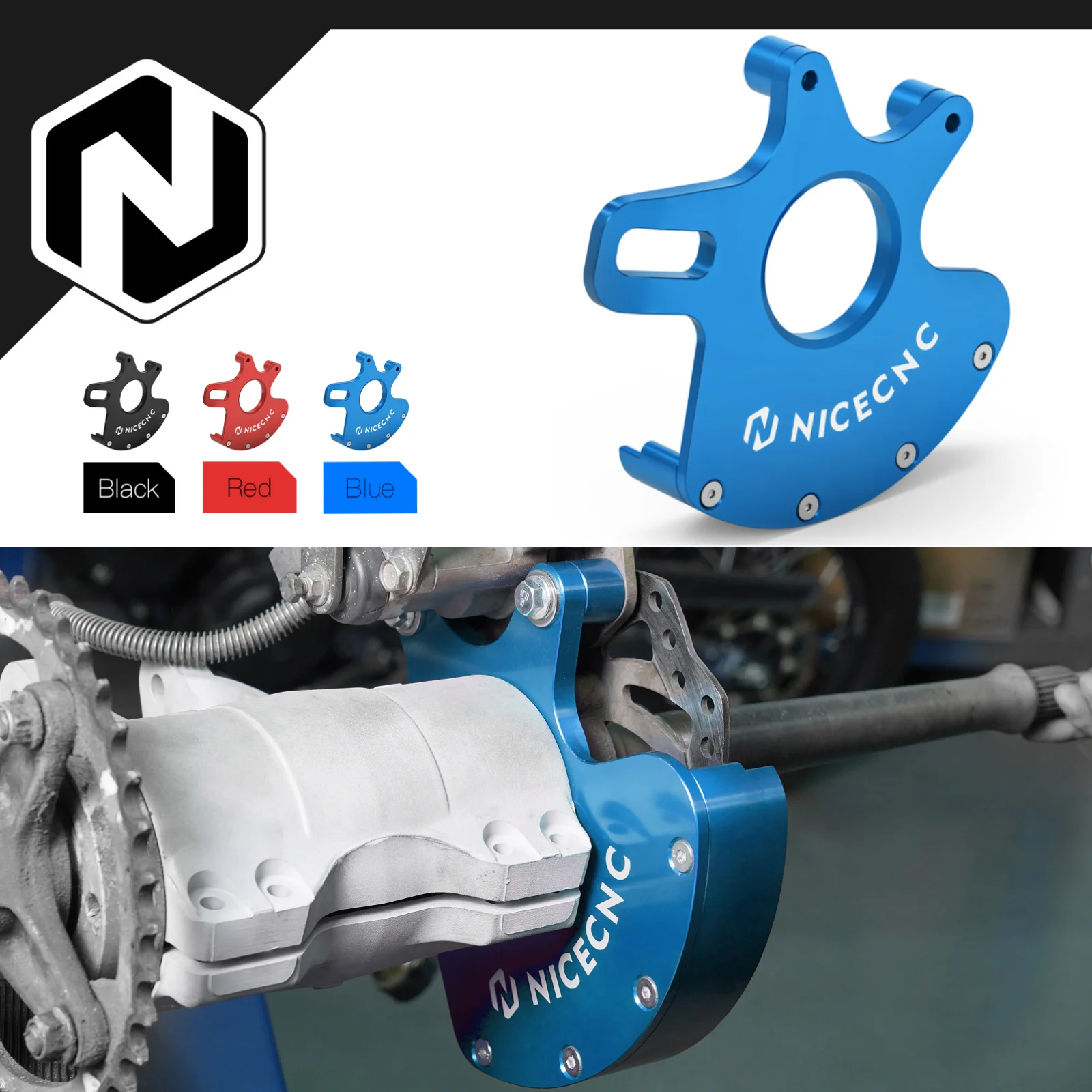 For Yamaha Raptor 700 700/700R 2006-2012 Brake Caliper Bracket Hanger Replaces 1S3-25721-01-00 NICECNC Offroad Brake Accessories