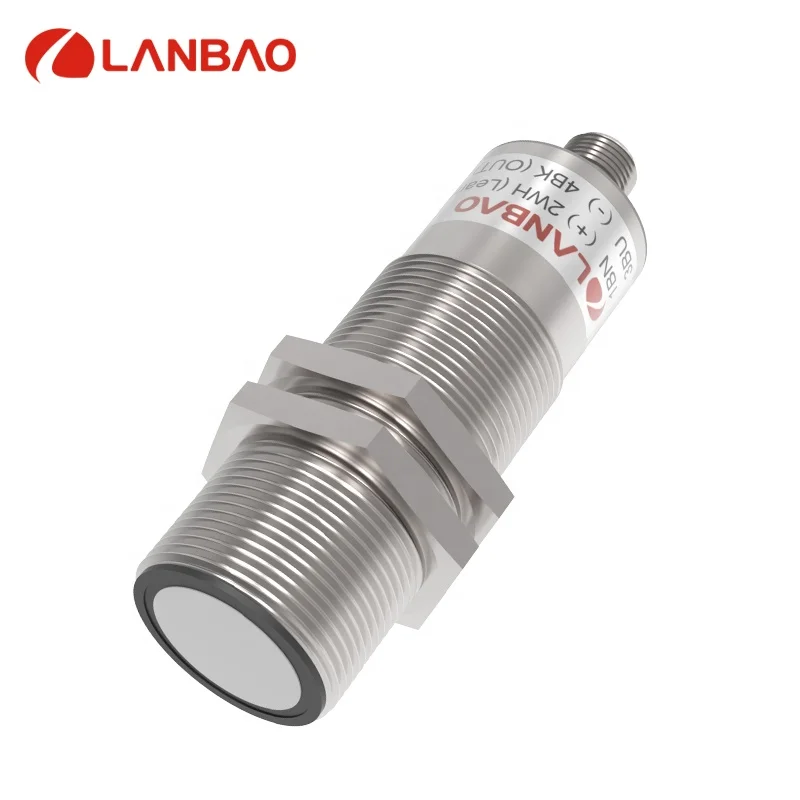 LANBAO 9-30VDC Digital TTL232 Output Sensing Distance 120-2000MM Ultrasonic Sensor
