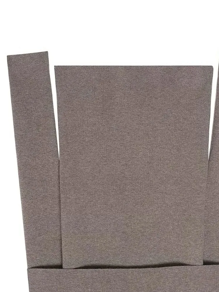 

HH Women Autumn Fashion Solid Knitted Pullover Top Female One-Piece Collar Long-Sleeved Elegant Short Top Casual Slim Top Mujer