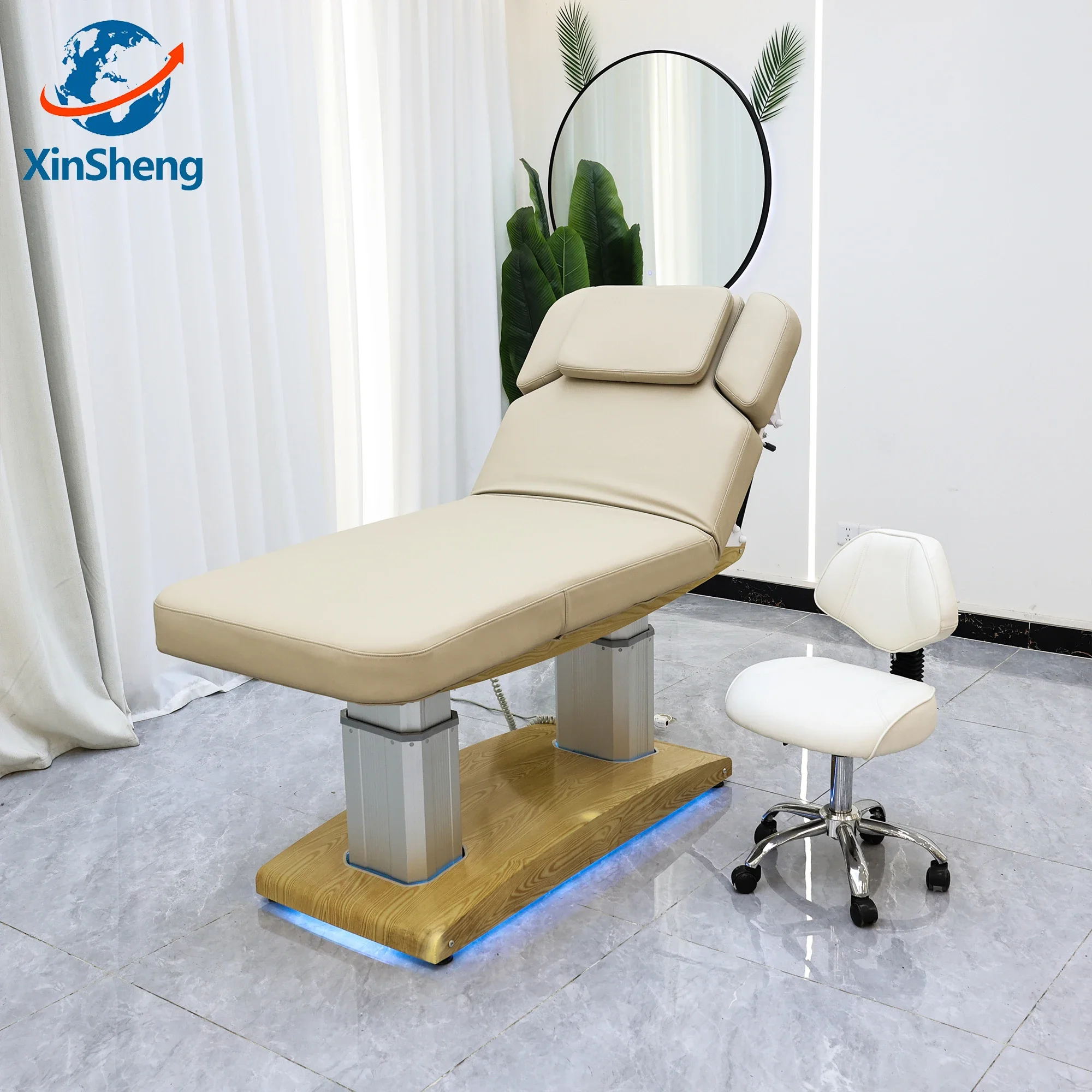 

XingSheng Electric Beauty Care Bed Facial Hydrotherapy Massage Table Salon Chair Eyelash Beds Foot Massage Chairs SPA Furniture