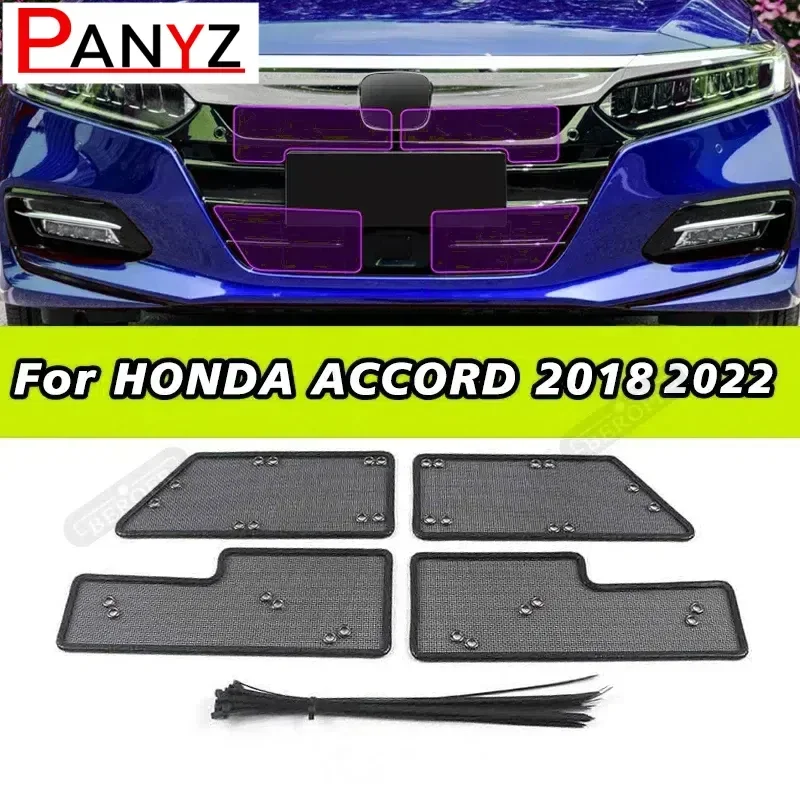 

Car Insect Proof Net For HONDA ACCORD 2018 2021 Water Tank Cover Racing Grid Protective Net Condenser Internal Auto Accessory