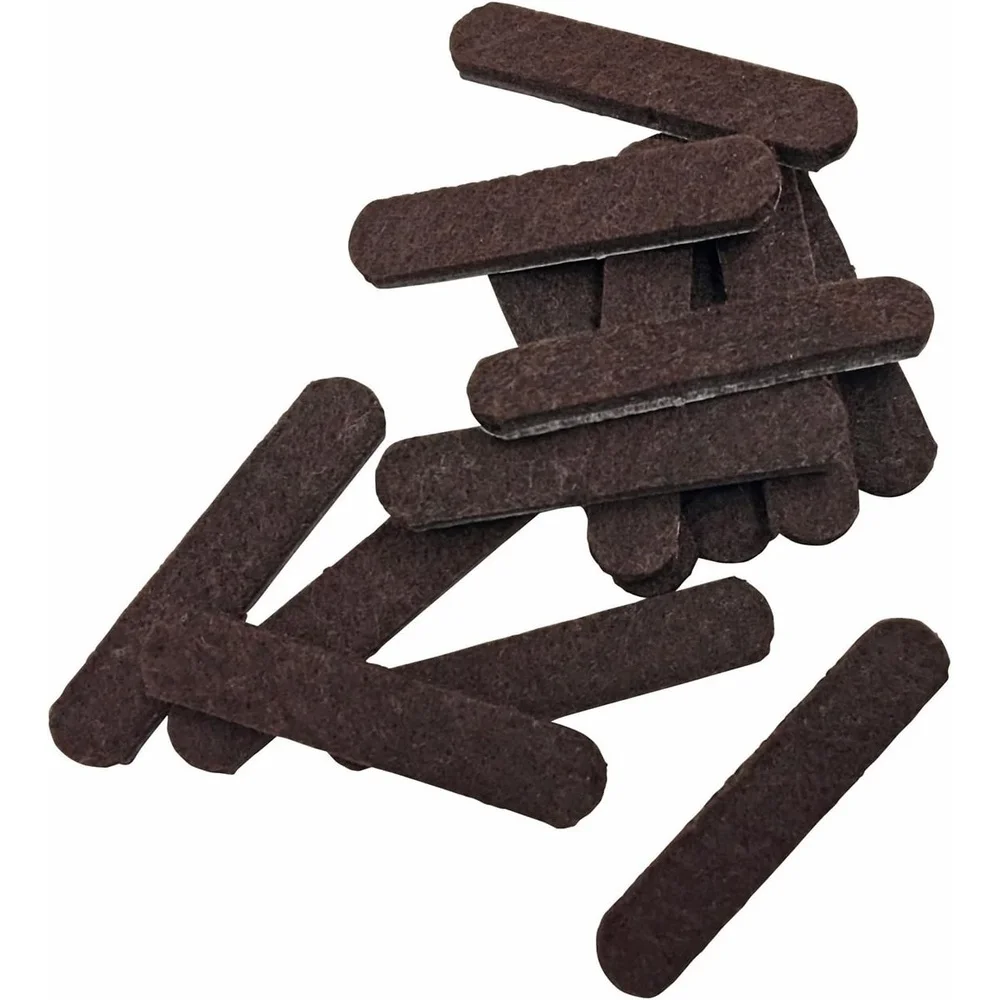 Heavy Duty Self-Adhesive Felt Furniture Strips 16-Pack Scratch Resistant Pads Cabinets Floors Tile Hardwood Protection