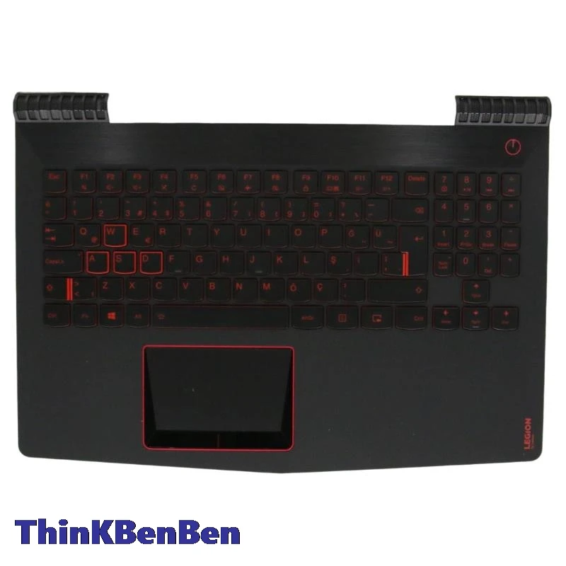 

TR Turkish Black Keyboard Upper Case Palmrest Shell Cover For Lenovo Legion R720 15 Y520 15 15IKBM 5CB0P24395