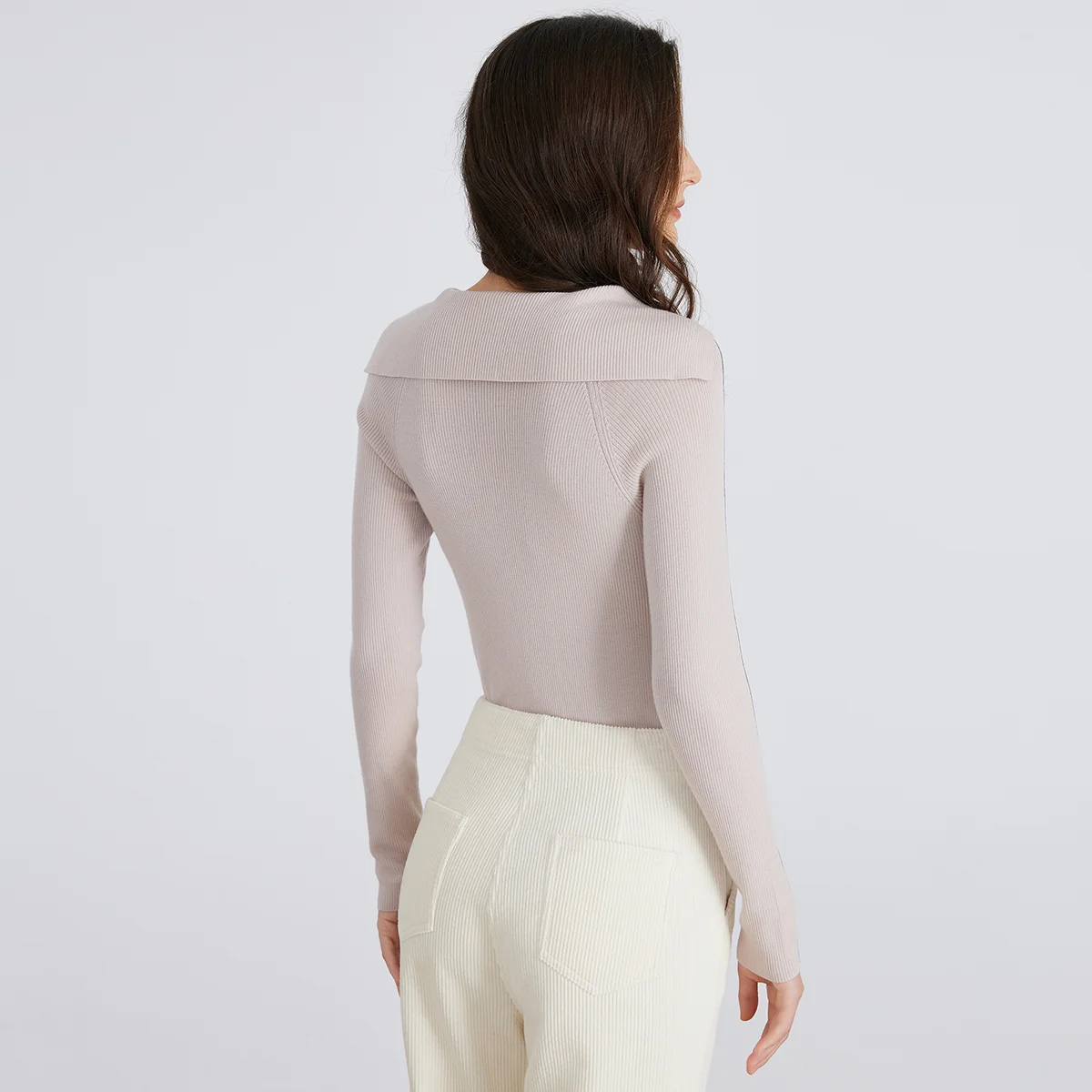 BC910 High-quality luxury brand women\'s Clothing  pullover knitted sweater 100% wool clothes