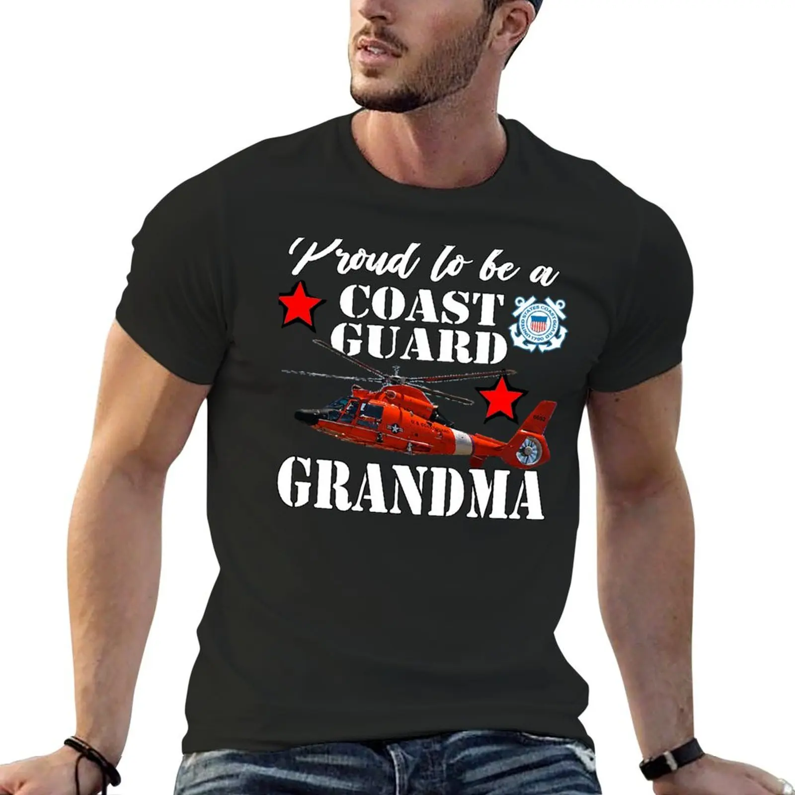 

Proud To Be A Coast Guard Grandma T-Shirt plus size clothes anime stuff custom shirt vintage graphic tee mens vintage t shirts