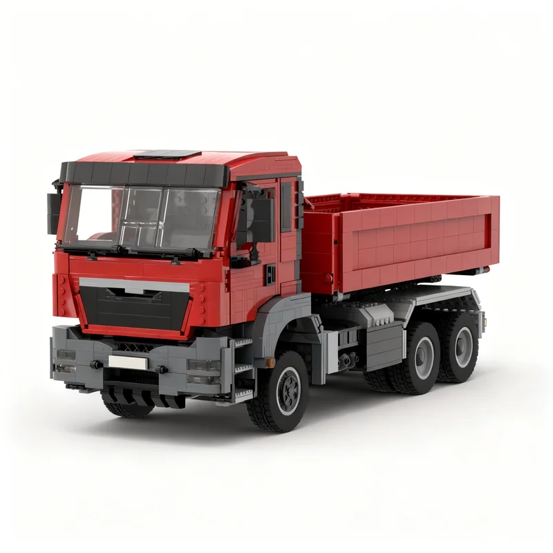 2915pcs MOC MAN TGS Threeside Tipper Truck Model Building Blocks Toys Construction Christmas Gifts Education Brick Idea Kids