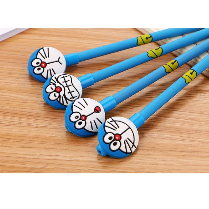 Hot Doraemon Jingle Cat Gel Pen Cute Cartoon Doll Needle Type High Value Office Writing Painting Signature Student Exam Ink Pen