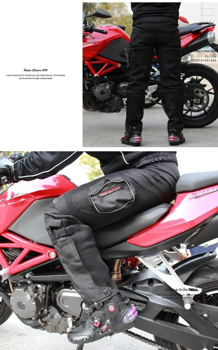 Riding Tribe Motorcycle Racing Suit Pants Moto  Breathable Pants In the summer  Drop Resistance Racing clothing With Knee Pads images - 6