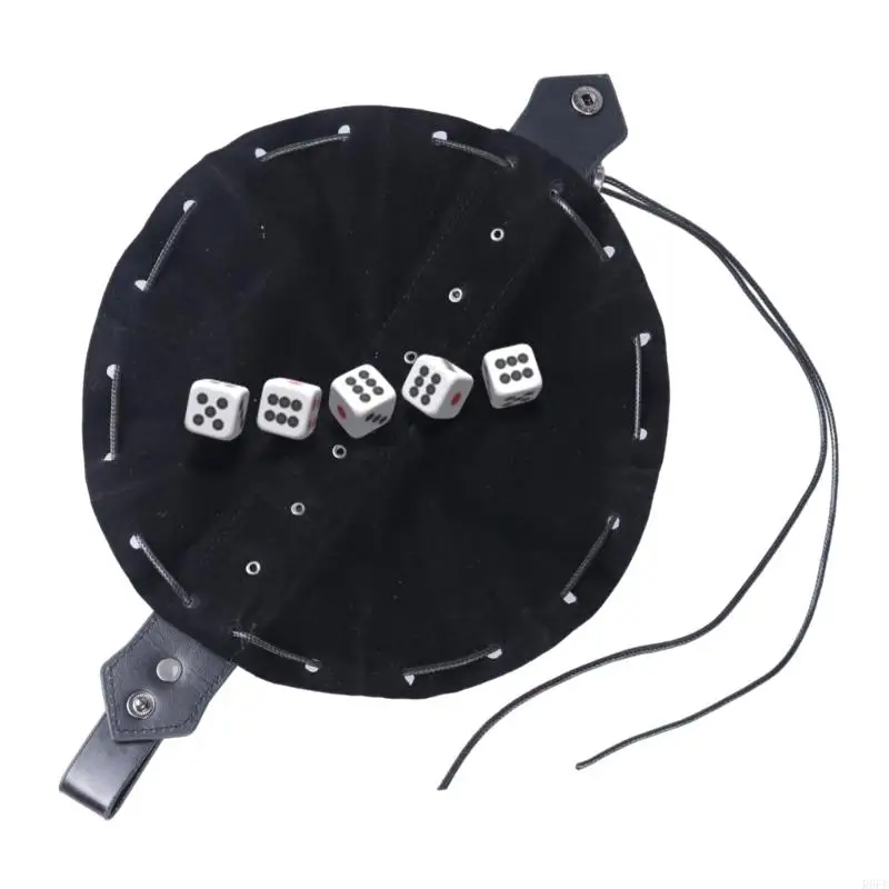 R6FE Marsupio da cintura in pelle PU medievale Marsupio vintage Borsa con coulisse portatile