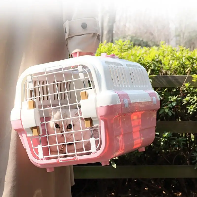 Pet Aviation Box Car Pet Cat Dog Checked On The Plane Air Transport Box Dog Cat Cage Portable Travel Super Large