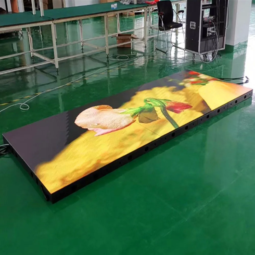 Intelligent Indoor Led Screen Dance Floor Night DJ Disco Club Stage P3.91 Interactive Floor Screen