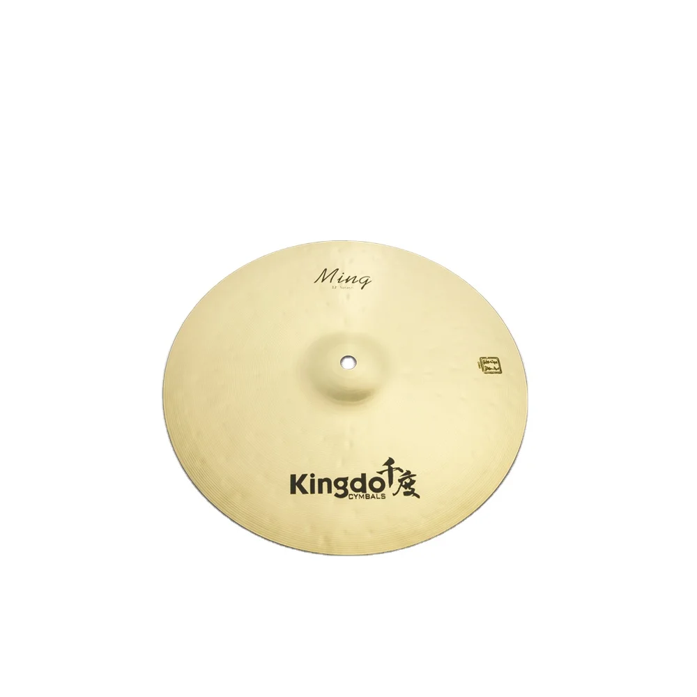 

Kingdo Professional Percussion Instruments Cymbals New Design 12'' B20 Ming Splash Cymbal Drum Set Cheap Accessory