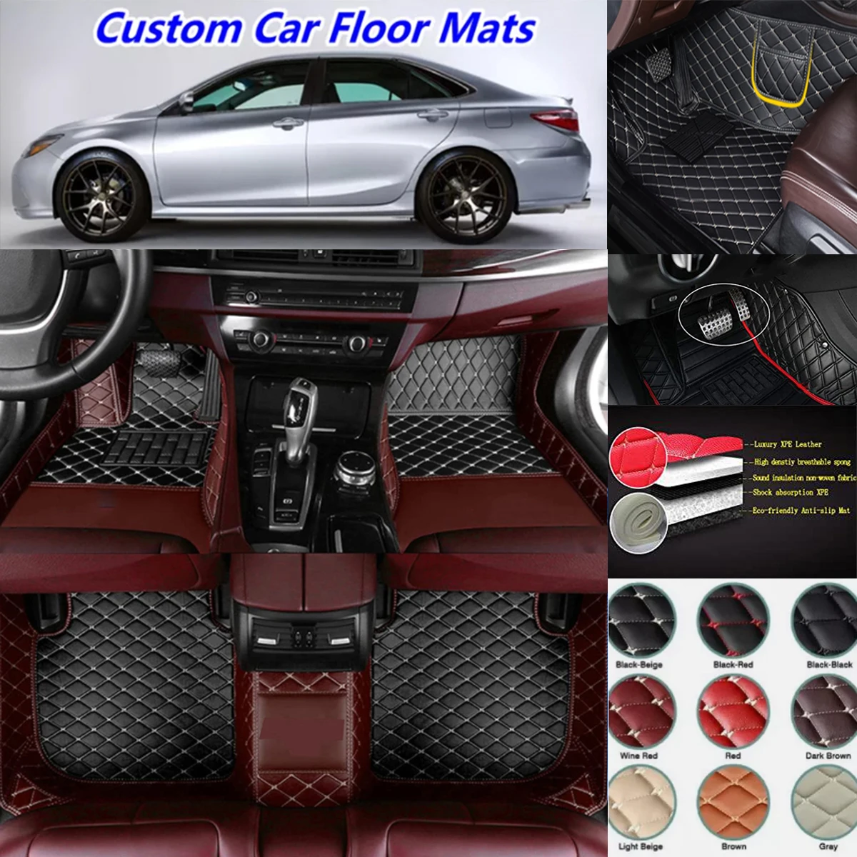 Dywaniki samochodowe 3D z wodoodpornej skóry PU na zamówienie do Mazdy CX3 CX-3 2015-2023, dywaniki samochodowe, akcesoria samochodowe, wkładki pod nogi.