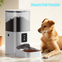 6L Smart Pet Feeder 10s voice recording dog feeder Automatically connects to WIFI for remote control of feeding Smart Cat Feeder