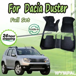 Custom Made Leather Car Floor Mats For Dacia Duster 2010 2011 2012 2013 2014 2015 2017 Carpets Rugs Foot Pads Accessories