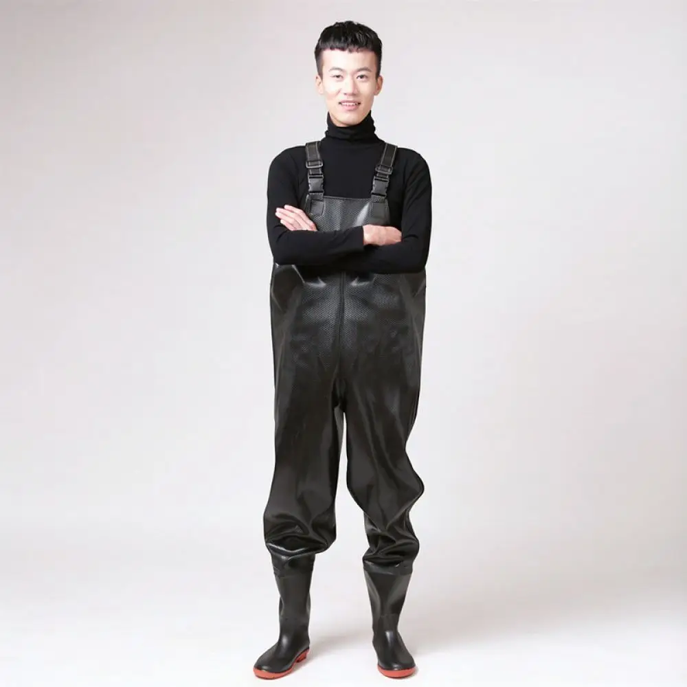 Heavy Duty Fishing Waders For Men Waterproof Waist Pants Anti Slip Outdoor Wading Trousers Thickened Hunting Gear
