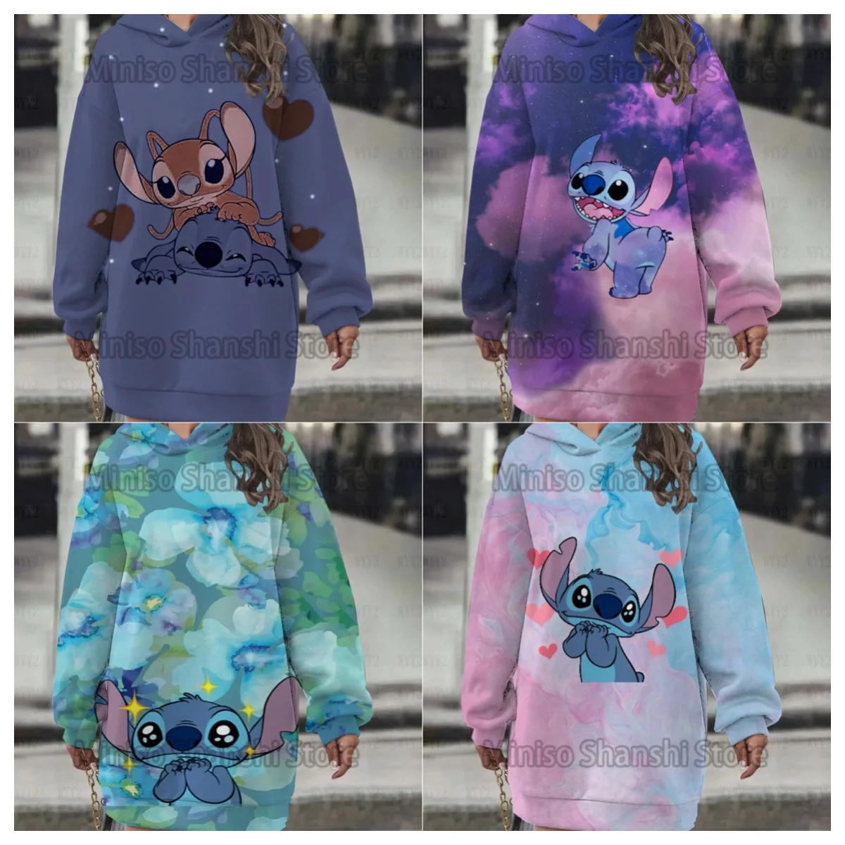 

Women's Disney casual street minimalist style dress hoodies 3d dikke hoodies vrouwen animal print feminino moletom com capuz