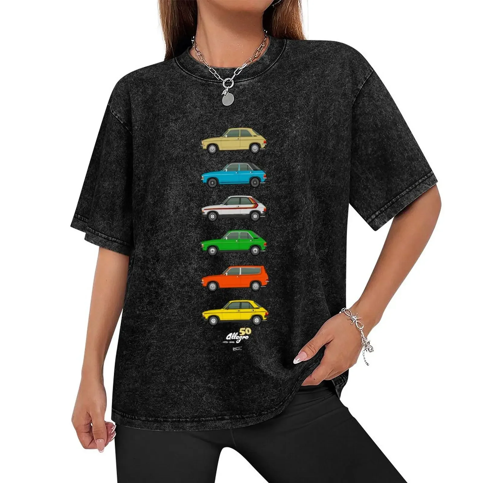 Austin Allegro 50th Classic car collection T-Shirt custom shirt boys animal print designer shirts vintage clothes for men