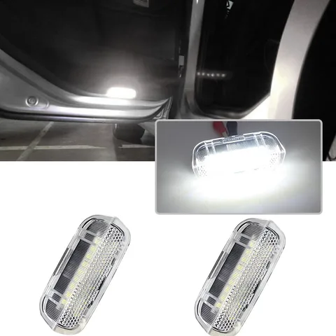 2 шт. Canbus задние SMD белые светодиодные дверные приветственные лампы для сиденья Alhambra для Panamera Cayenne 958 92A для VW EOS Golf