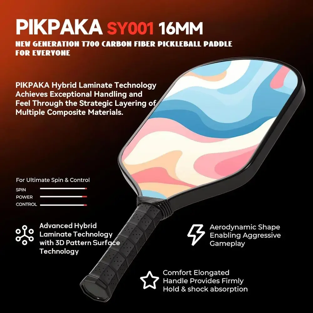 Pickleball مجداف الألياف الزجاجية خفيفة الوزن 13 مللي متر العسل الأساسية الطاقة ومضرب الدبوس مع حقيبة شريط لحام الساخن مجردة ملونة