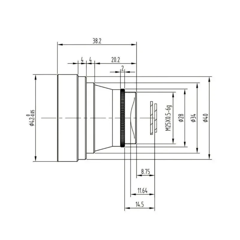 Infrared Lwir Manual Optical Lens 35mm for Thermal Imagers