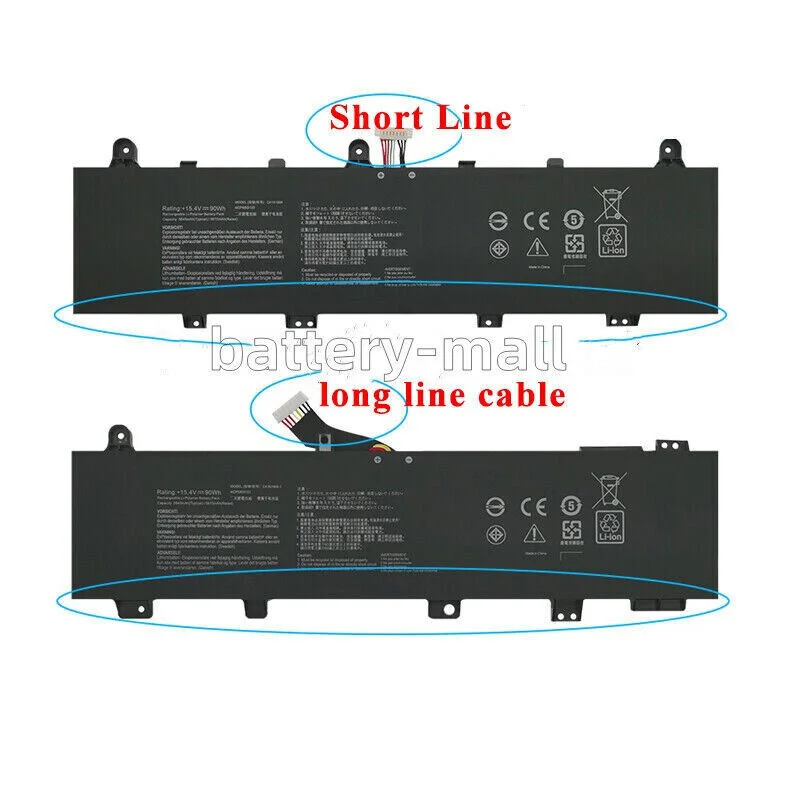 Genuin C41N1906 90W Battery Applicable to Asus ROG Zephyrus Duo 15 GX550LXS 0B200-035900
