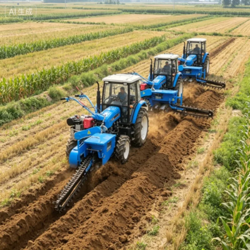 Wholesale Price Chain Type Trench Digging Machine agricultural Mul-functional Trenching Machine Trench Digger