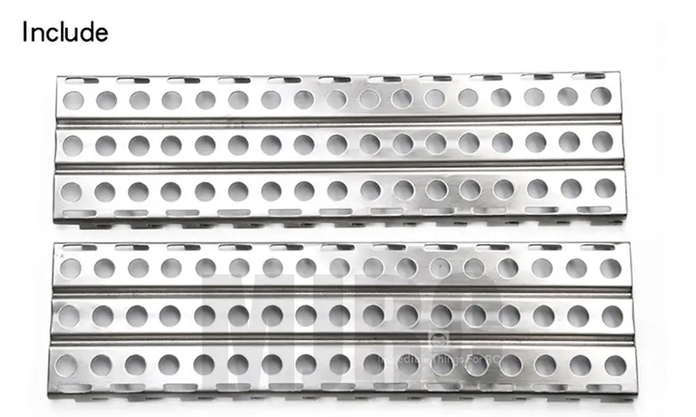 1/10 Rc Kettenfahrzeug Escape Board Klettern Auto Metall Skid Für Trx4 Defender Bronco Axial Scx10 90046 D90 Yikong Rgt Rc4wd – Detail 3