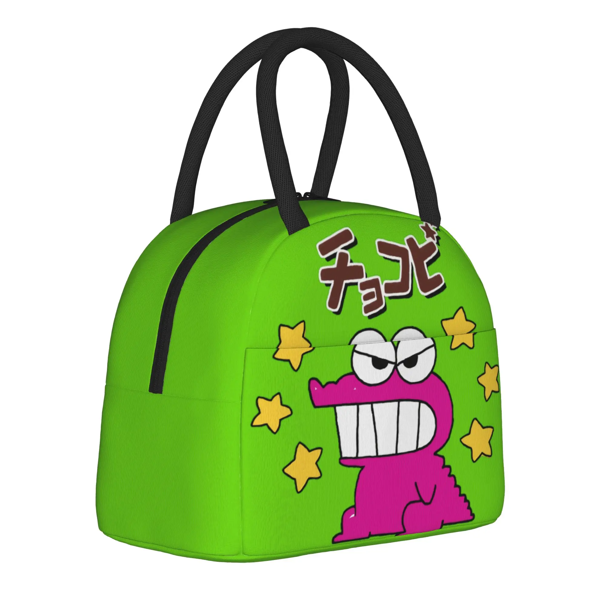 

Croc Cookies Shinchan Insulated Lunch Bag Cooler Bag ,Meal Container Crayon Shin-chan Large Tote Lunch Box Food Bag College