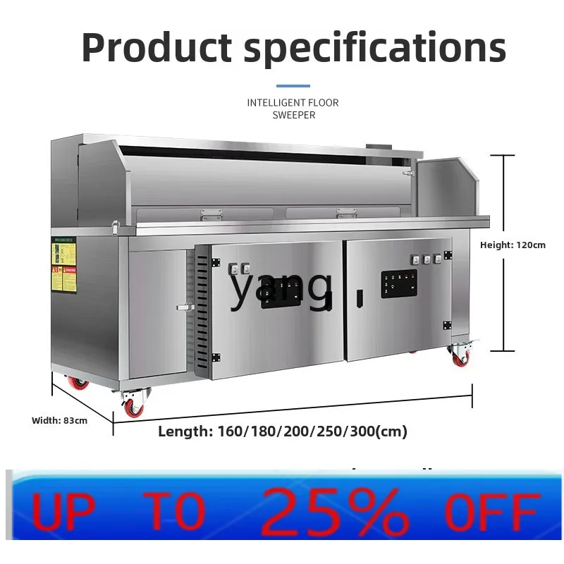 

Lhh flat suction smokeless barbecue truck hydropower composite stall environmental protection purifier