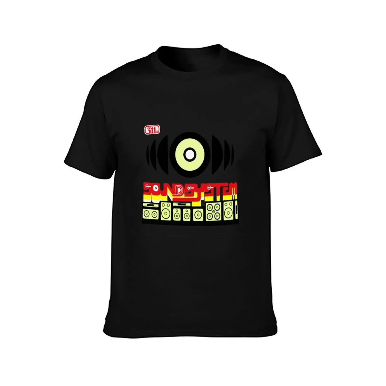 PaulineDM 311 Soundsystem T-Shirt, Summer Casual Cotton Tee, Oversized Streetwear Tops, Vintage Graphic Print, Unisex Men Women