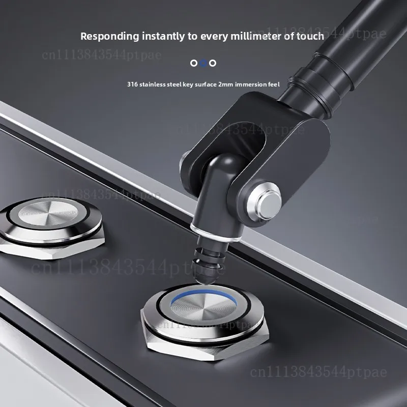 22mm stainless steel illuminated button self-locking / self-reset 220v