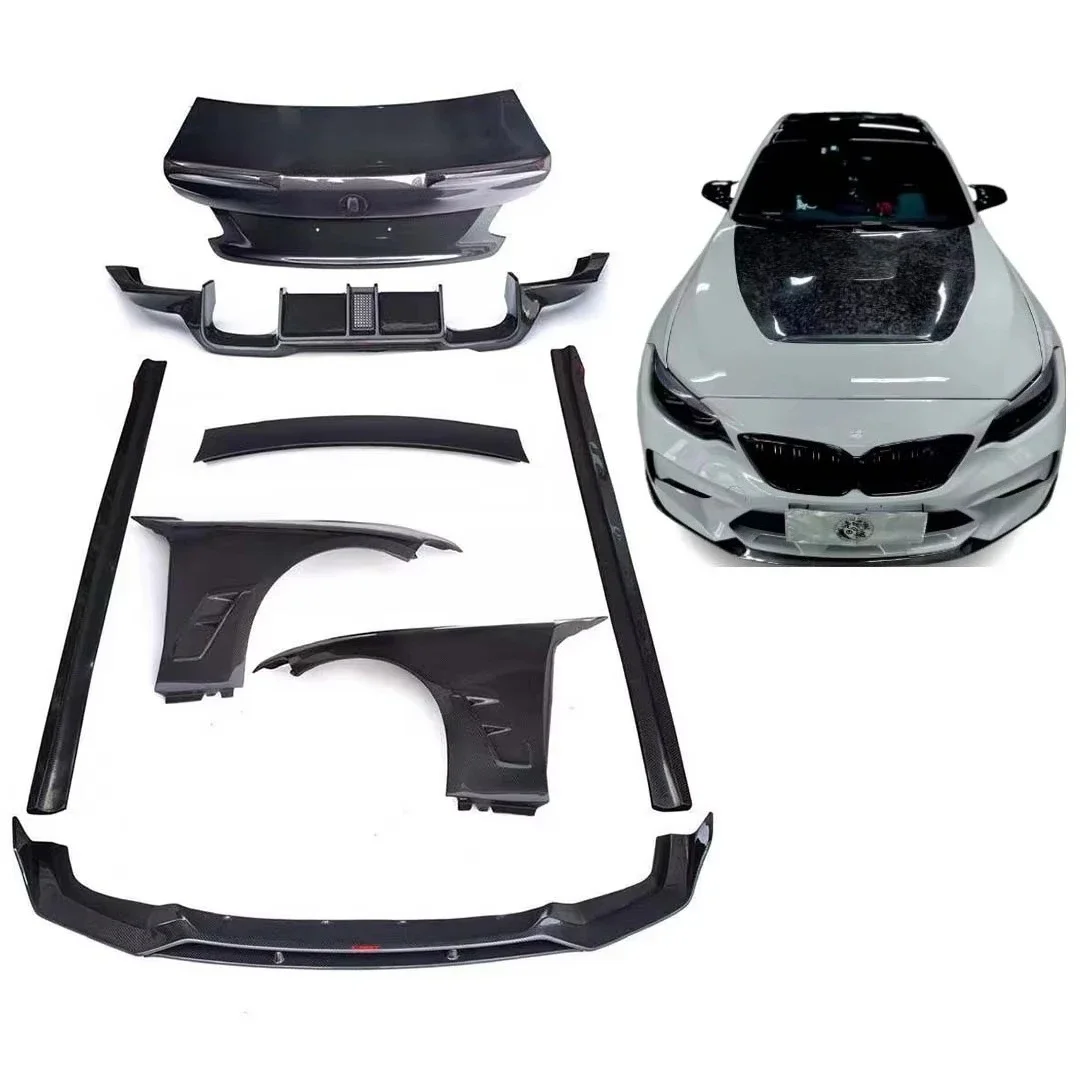 Runde Perfectly Adapts forBMW M2/M2C Upgraded and Modified CMST Style High-quality Carbon Fiber Body Kit Factory Direct Sales