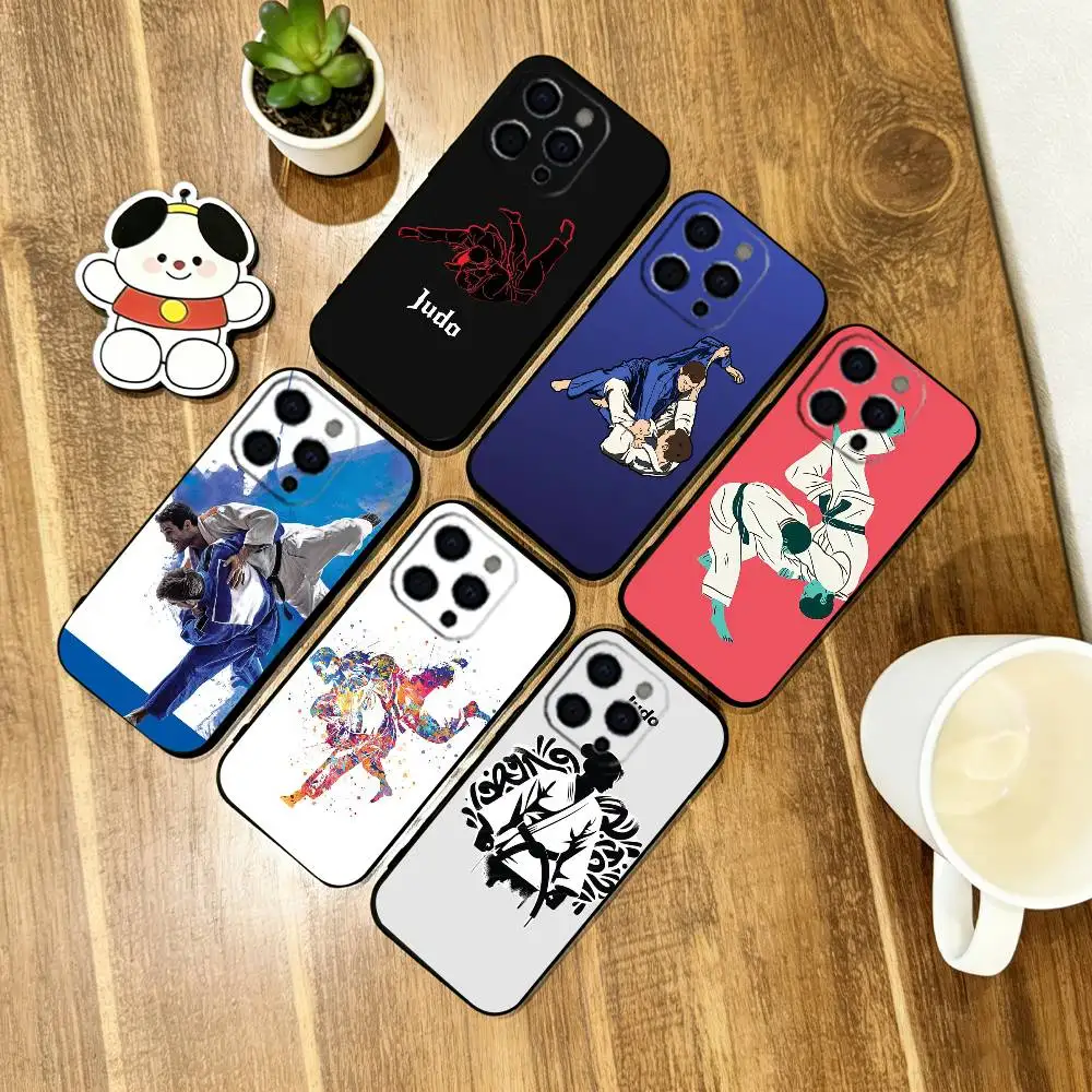 

Jujitsu Judo Phone Case For iPhone 17, 16,15,14,13,12,11 Plus,Pro Max, Others Soft Black Cover