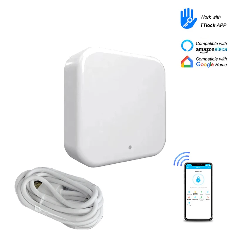

G2 Ttlock Smart Lock Gateway Converter Wifi Connector Alexa Wifi Bridge Bluetooth Phone APP Remote Control For Intelligent Locks