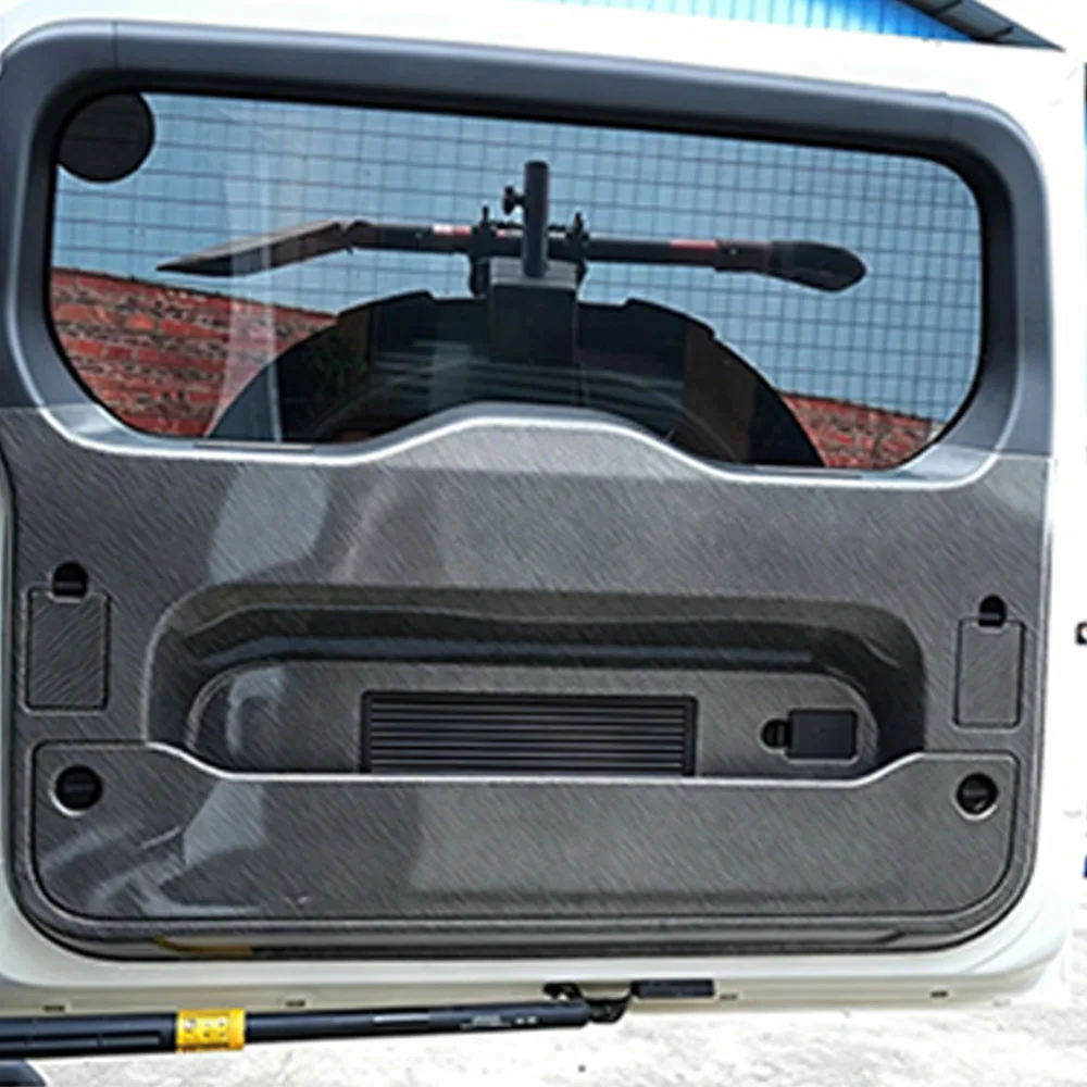 Fit For BAIC 212 T01 2024-2026 Car Tailgate Protector Abs Carbon Fiber Full Coverage Door Anti Kick Panel Dedicated Accessories