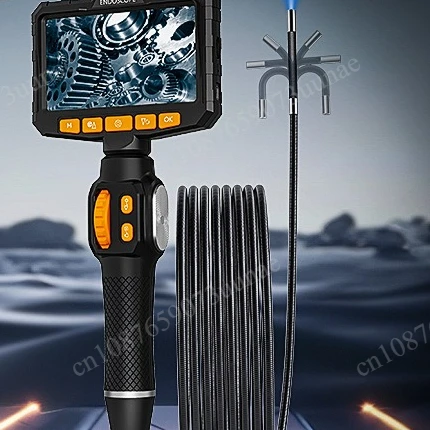 New 360  steering industrial endoscope air conditioning duct maintenance high definition large screen engine detection tool
