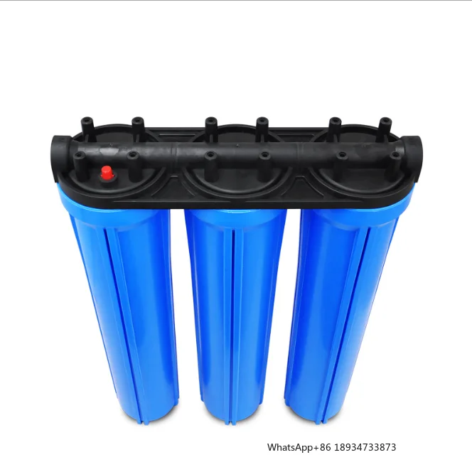 20 Inch Big Blue Whole House Water Filter Housing 3 Stage 10