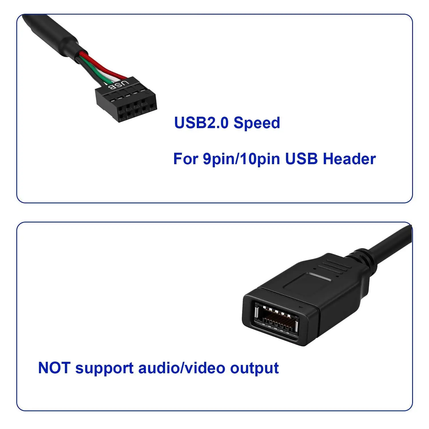 Portable USB2.0 9PIN To Type E Motherboard Header Adapter Cable Featuring Front Type C Connectors For Easy Access 86HC