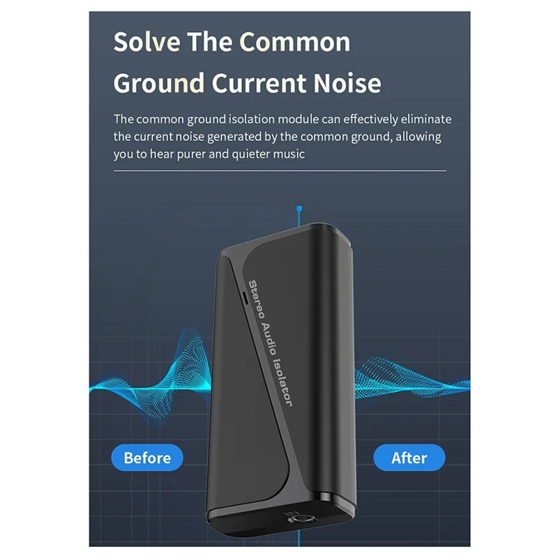 A003 New M29 Audio Ground Isolator 5.4 Bluetooth Receiver Common Ground Noise Filter Stereo Current Noise Eliminator
